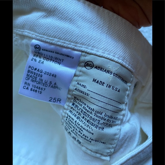 💕 AG White Jeans, 25 - Picture 4 of 6